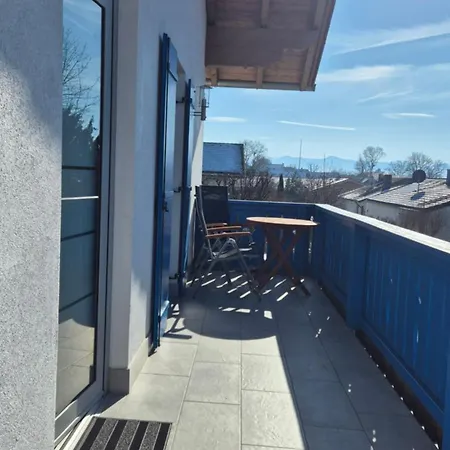 Lichtblick Oberbayern, Sonnig, Bergblick, Grosser Balkon Appartement